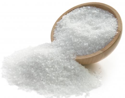 Bath salts, which can be used to relax feet during a pedicure.