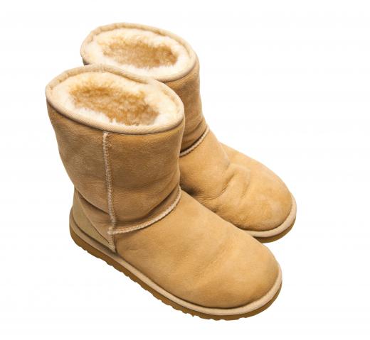 UGG® boots are a popular brand of  boots that are made from sheepskin and soft fleece.