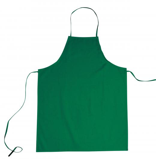 A smock is worn to protect clothing.