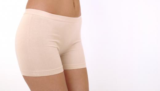 Anti-cellulite shorts that have been treated with specific products claim to reduce cellulite.