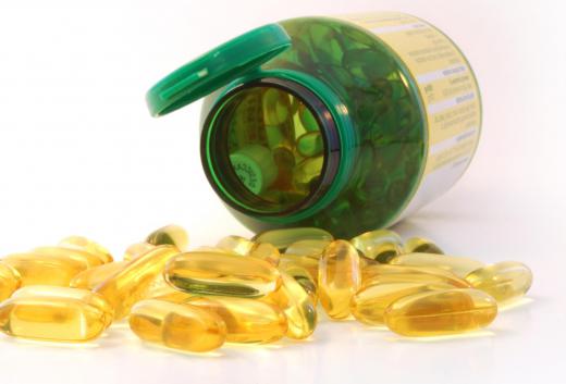 Evening primrose oil capsules.