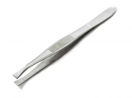 Tweezers should be disinfected before being used to pluck hairs.