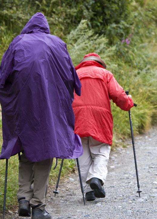 Longer raincoats help cover the legs when outdoors.