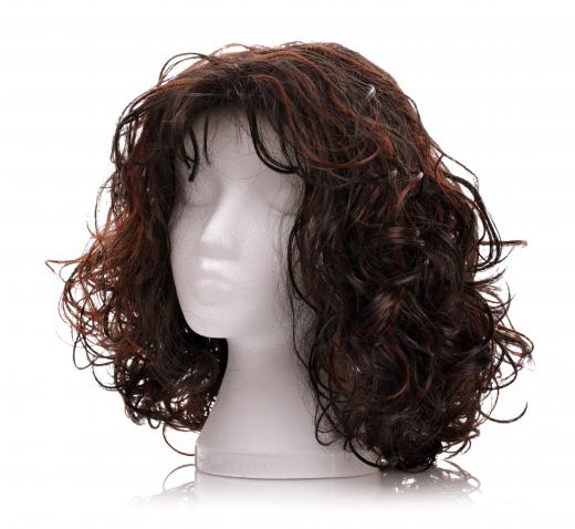 Synthetic hair is used for various types of wigs.