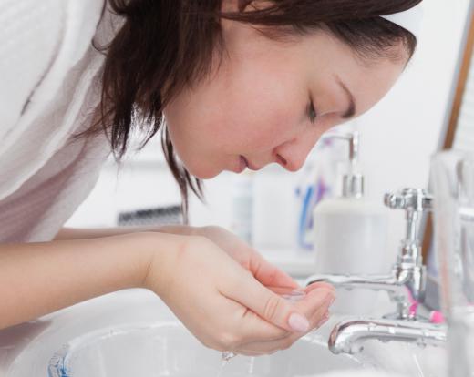 Regular face washing with proper products helps keep skin smooth and healthy.