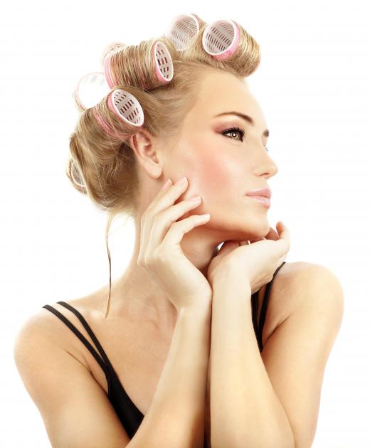 Barrel curls can be made with a curling iron or rollers.